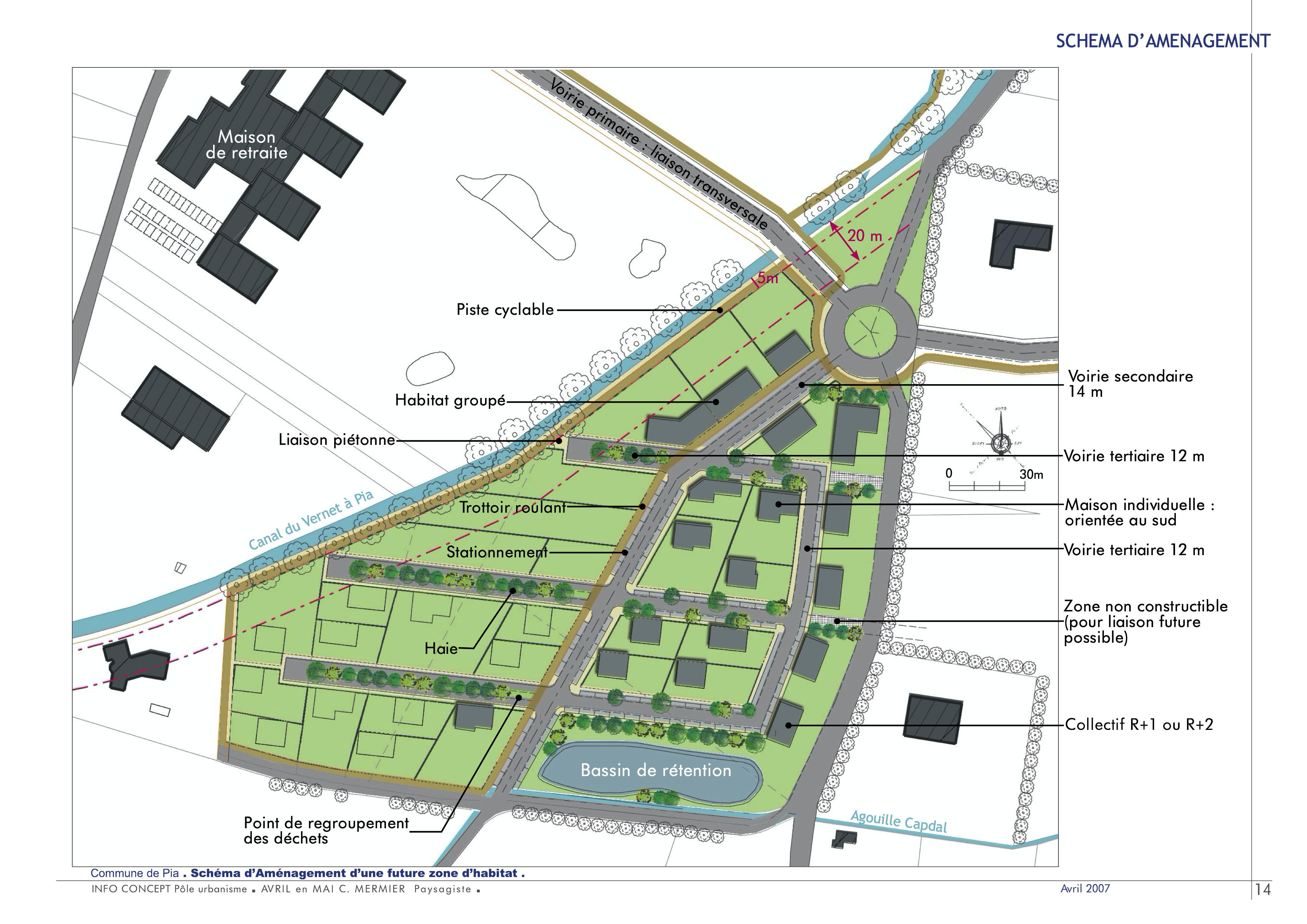 Plan d’ensemble de la proposition d’aménagement